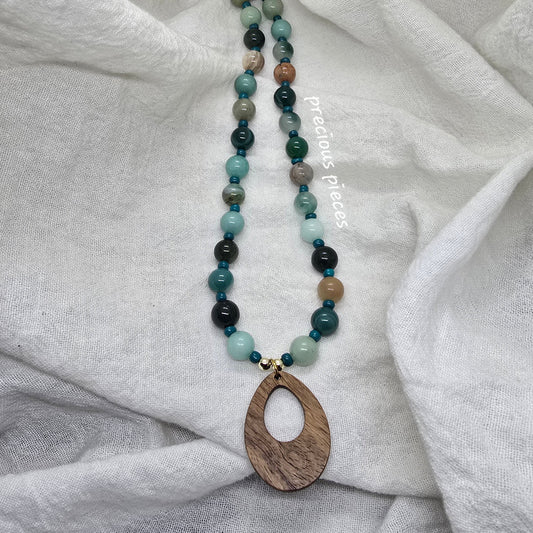 Amazonite Mixed Beaded Necklace