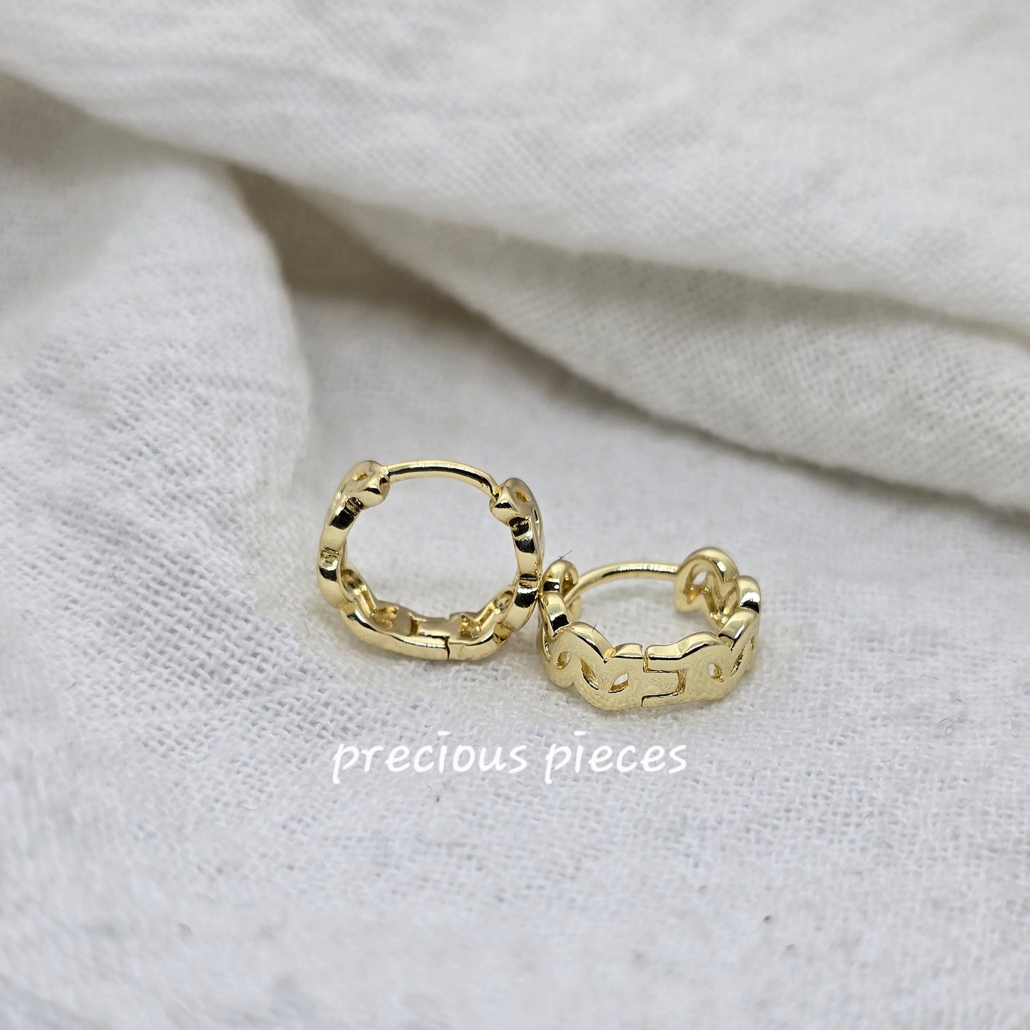 Chunky Huggie Earrings