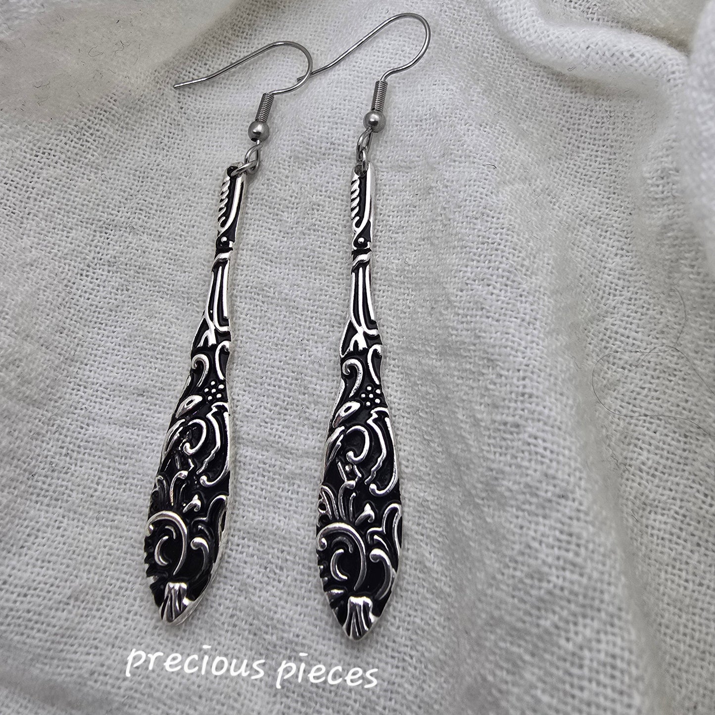 Spoon Handle Dangle Earrings