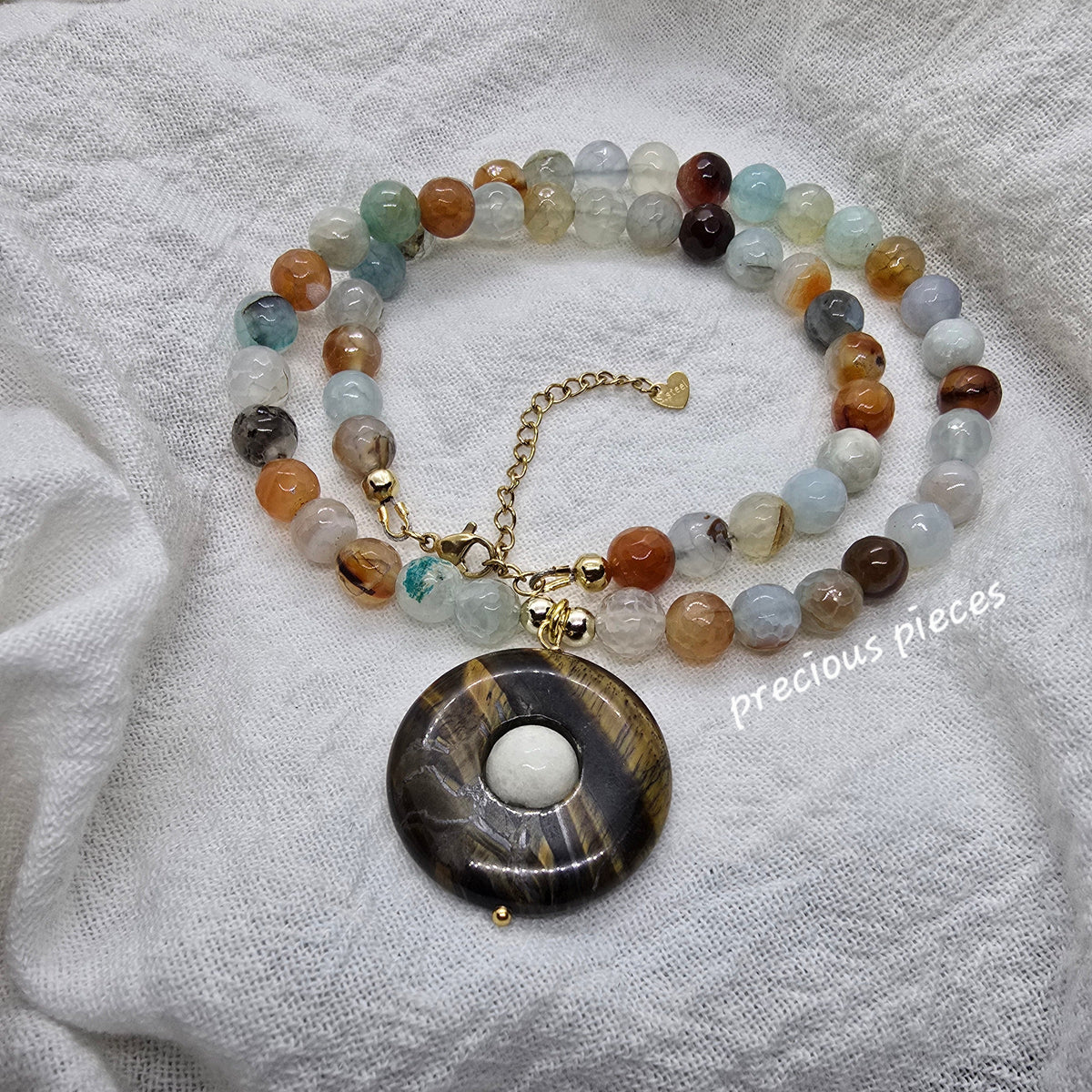 Agate Beaded Necklace
