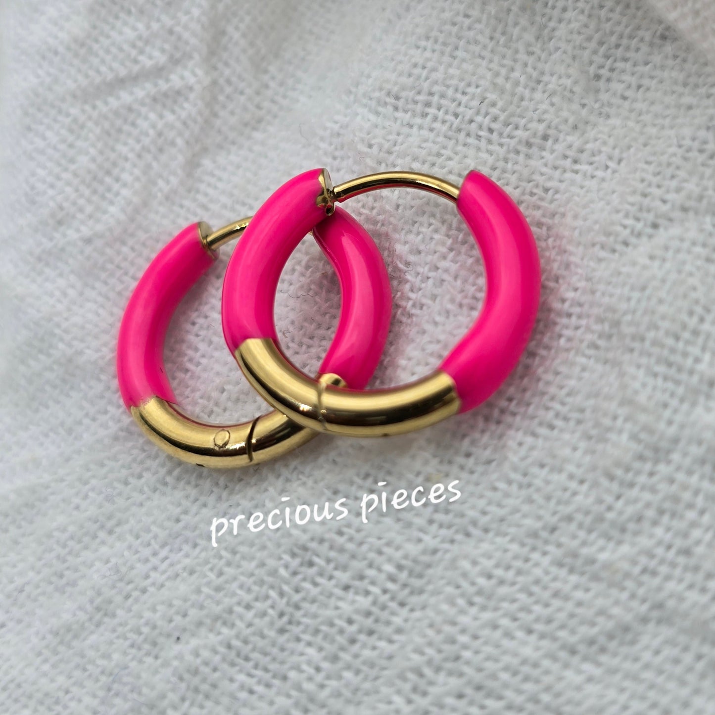 Enamel Hoop Earrings (click for more options)