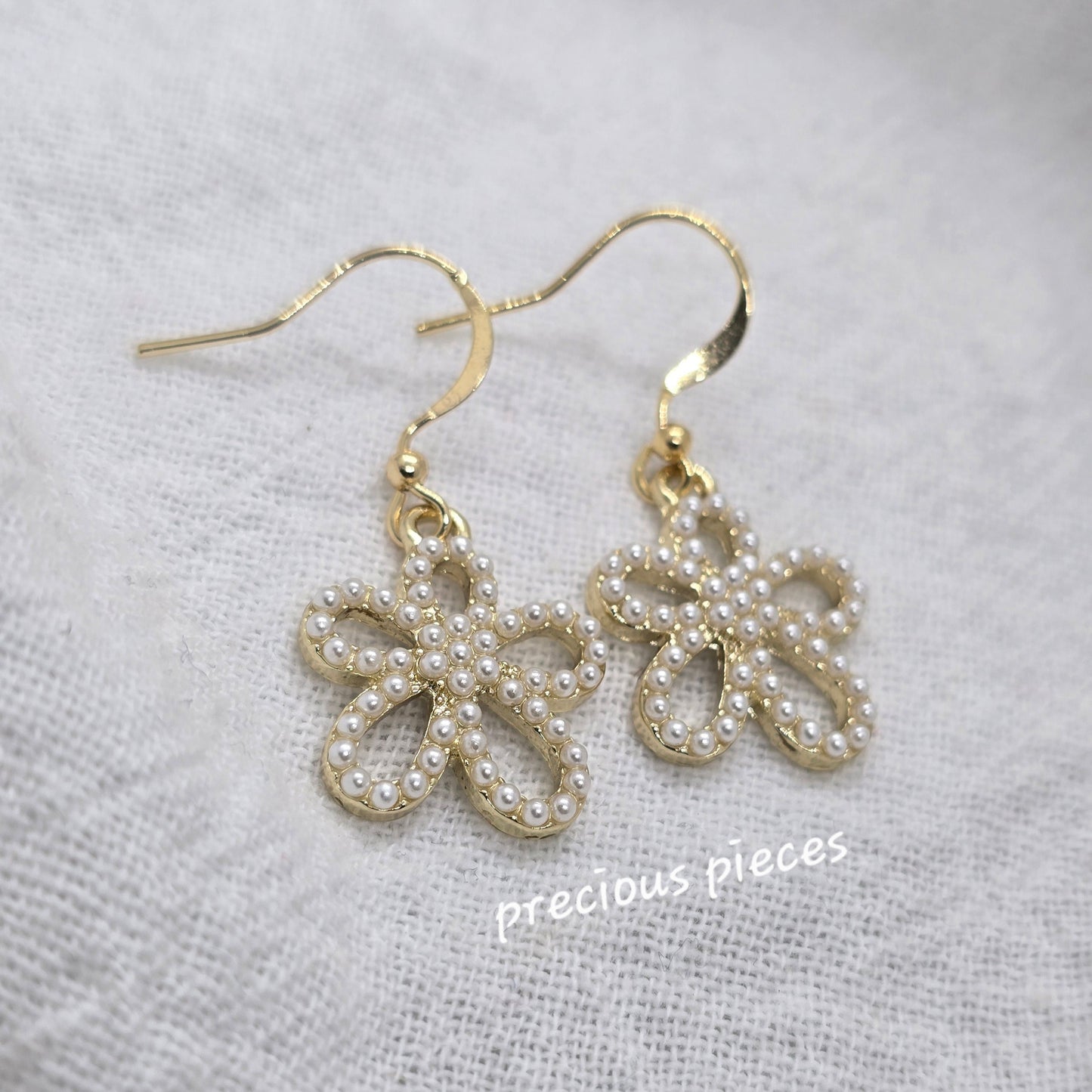 Pearl Flower Earrings