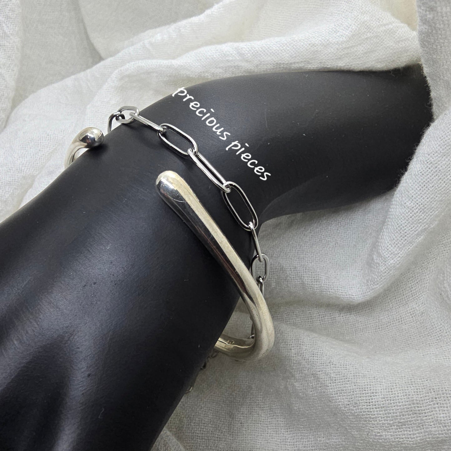 Stainless Steel Paperclip Bracelet