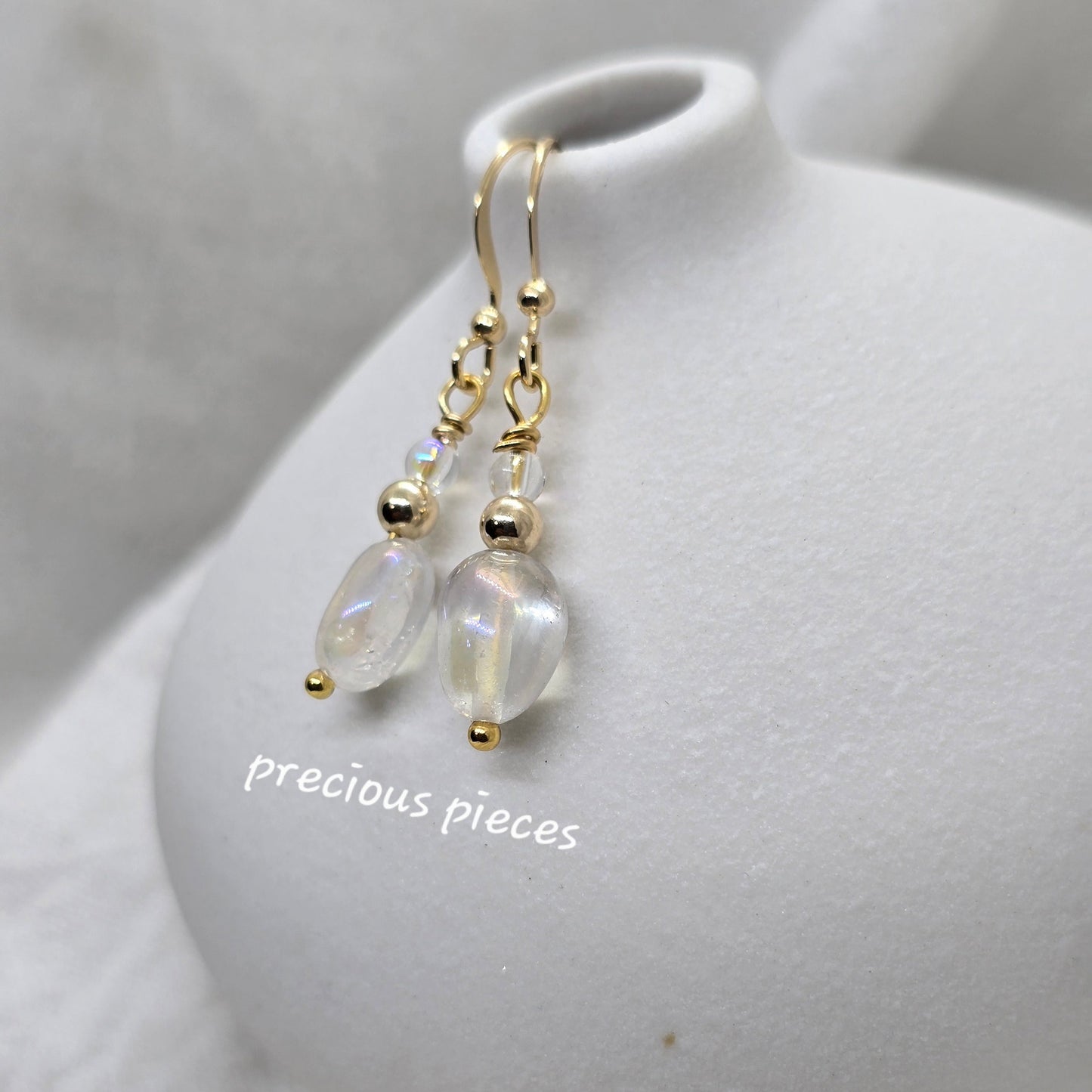 Quartz Dangle Earrings