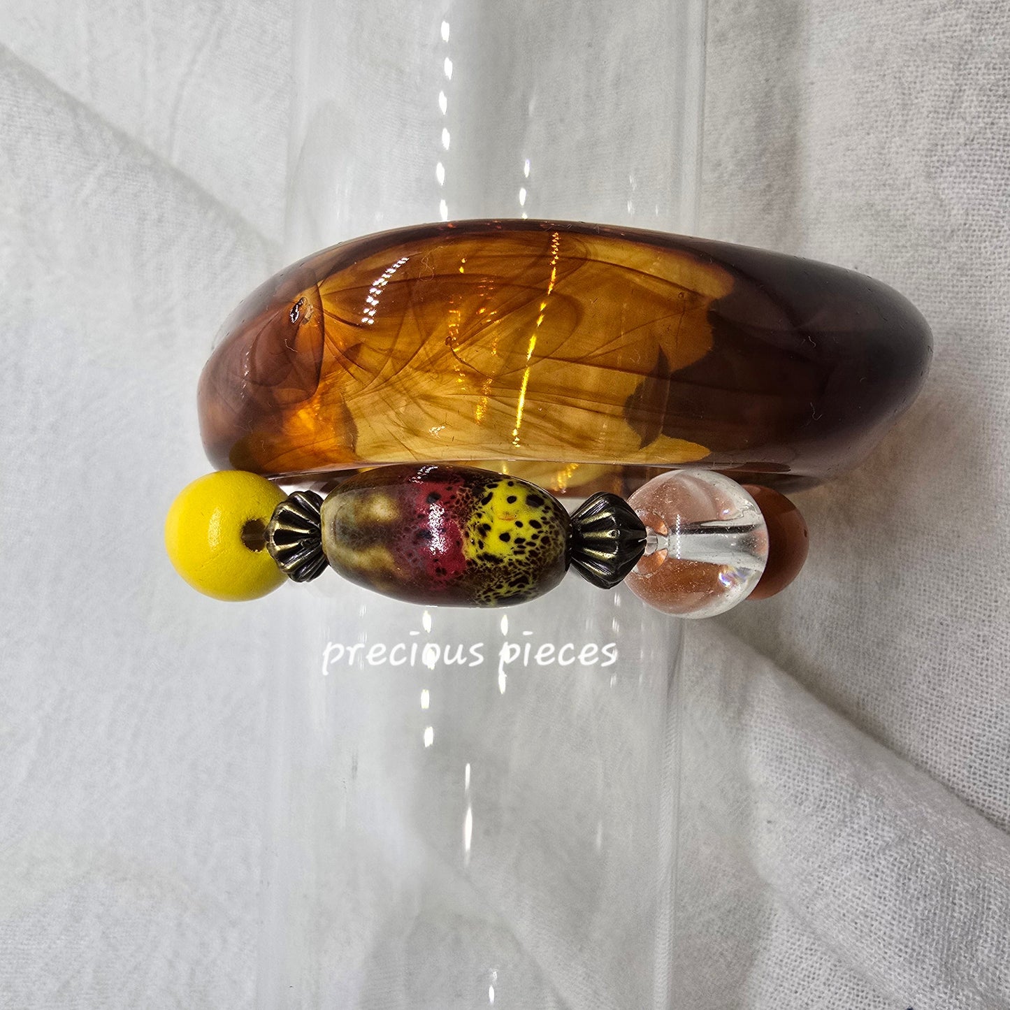 One of A Kind Ceramic Mix Beaded Bracelet