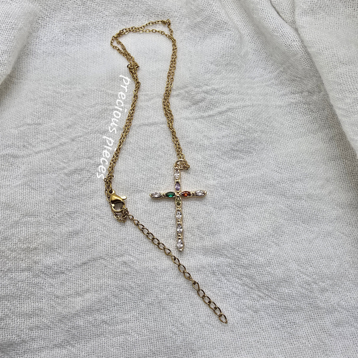 Rhinestone Cross Necklace