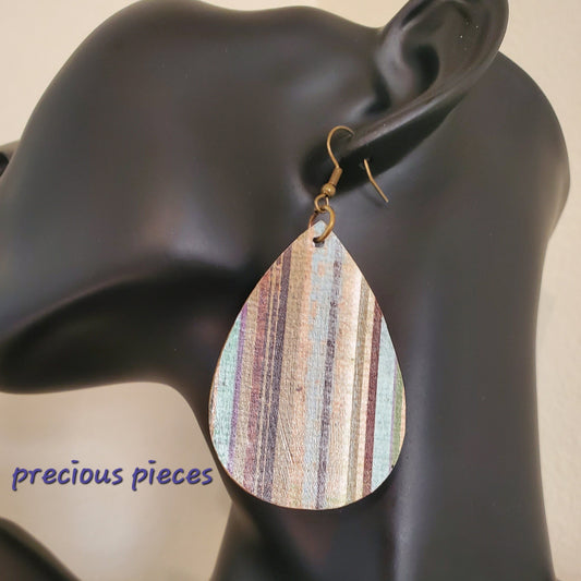 Decoupage Teardrop Earrings