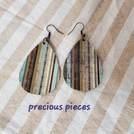 Decoupage Teardrop Earrings