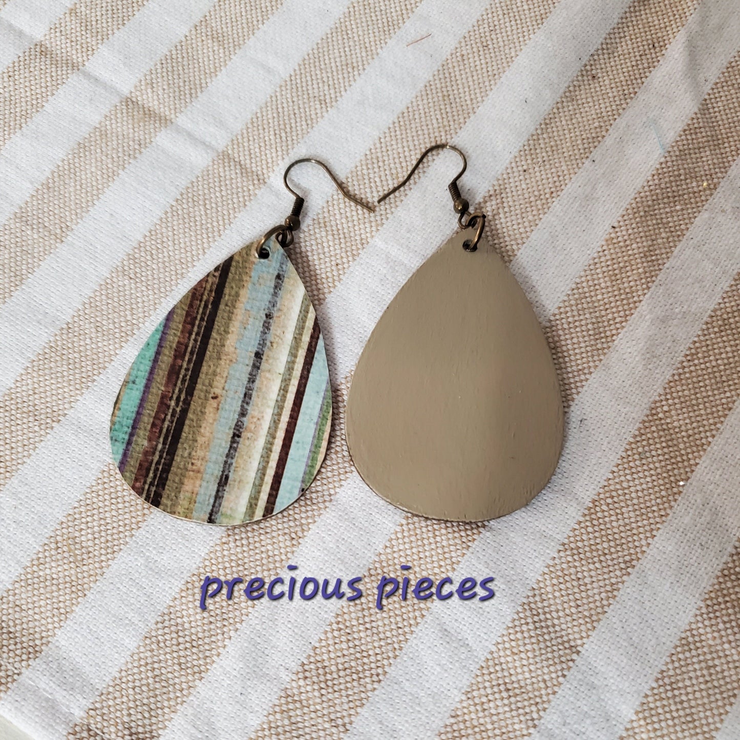 Decoupage Teardrop Earrings