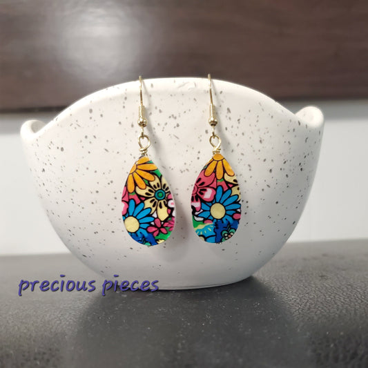 Floral Teardrop Earrings