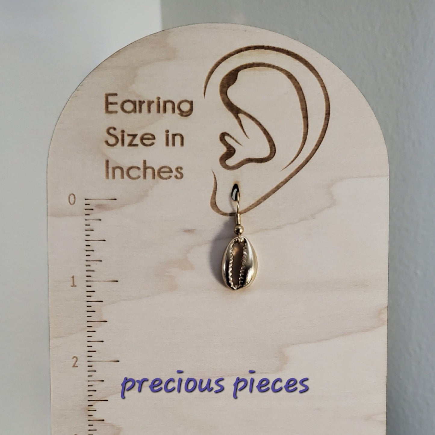 Gold Cowrie Shell Earrings