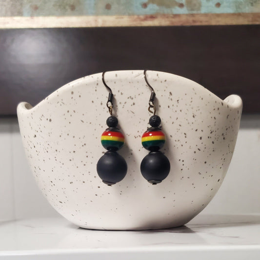 Black Rasta Earrings