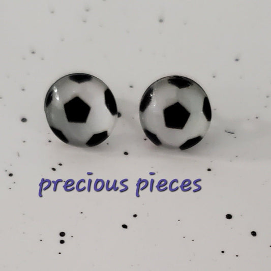 Soccer Stud Earrings