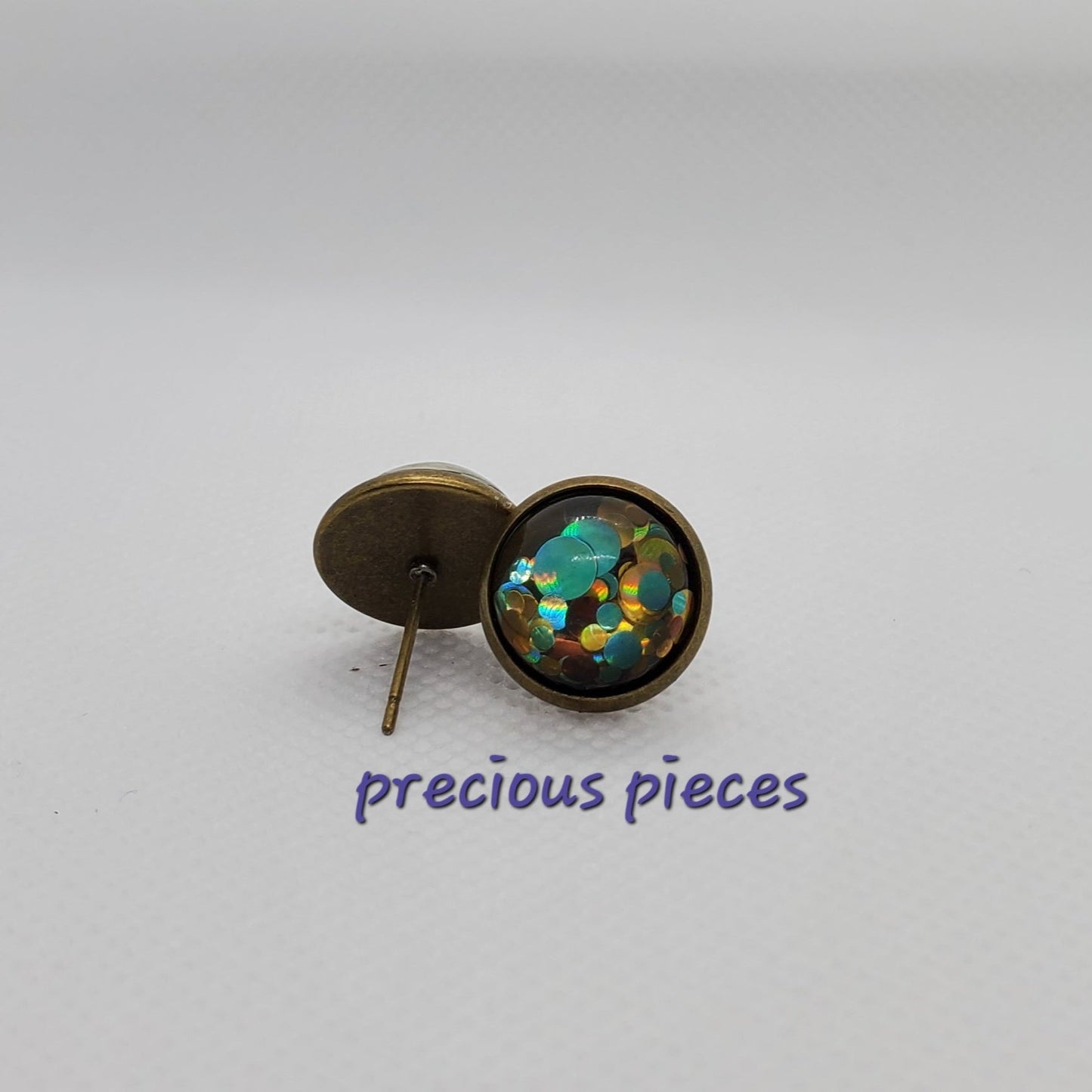 Chunky Turquoise Stud Earrings