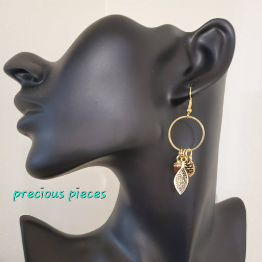 Brass Fall Earrings