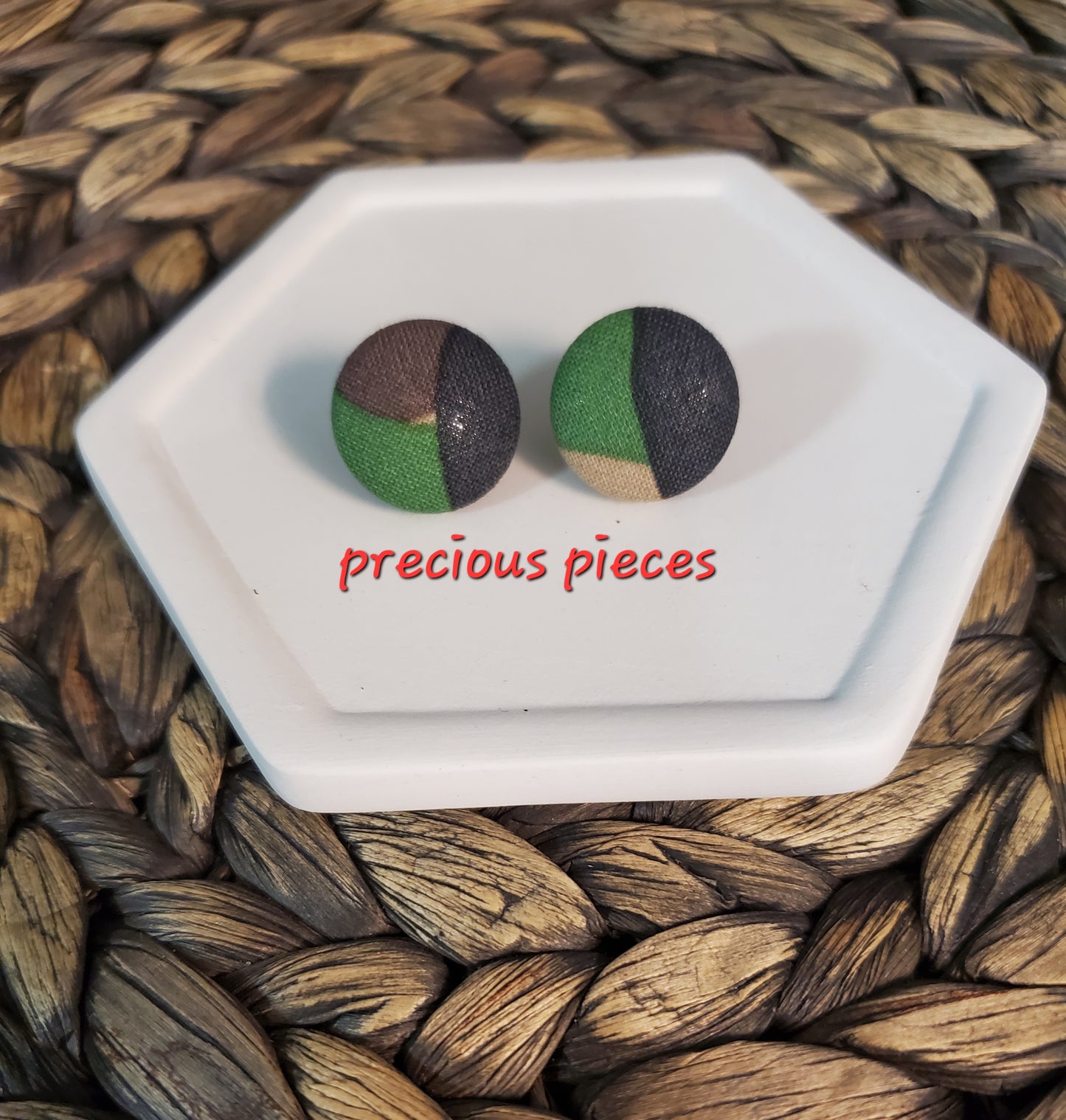 Camouflage Fabric Earrings (click for more options)