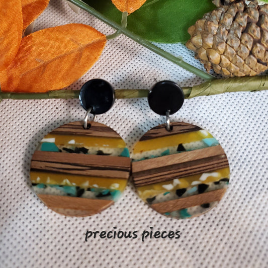 Wood Nature Tone Earrings