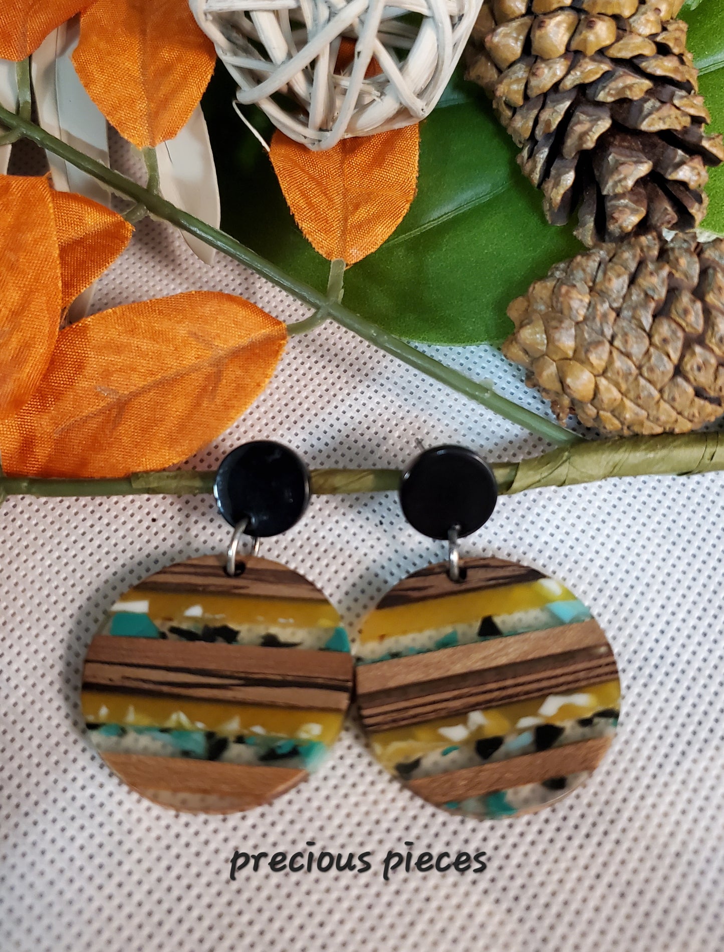 Wood Nature Tone Earrings