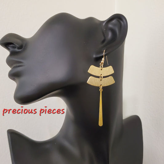 Brass Drop Earrings