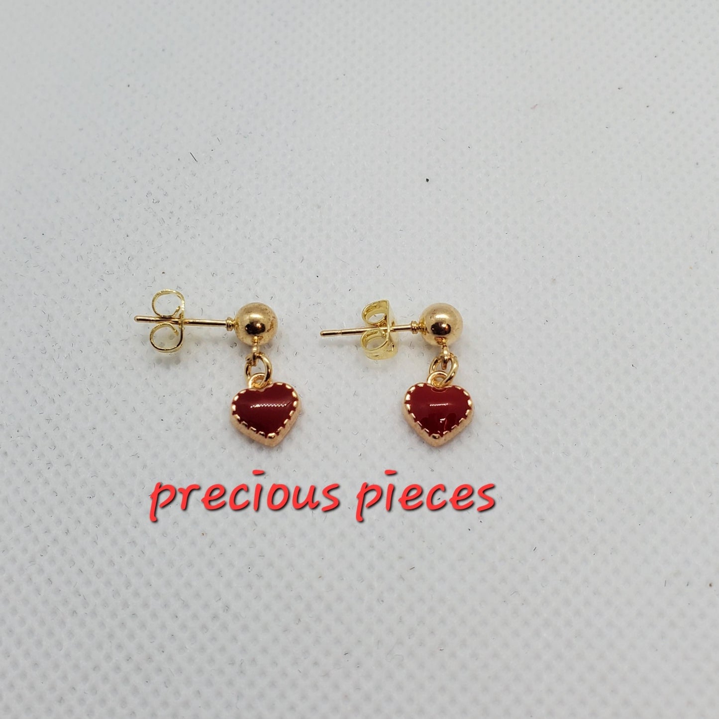 Kid's Tiny Heart Earrings (click for more options)