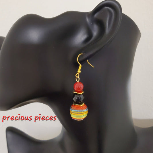 Multicolored Rope Earrings