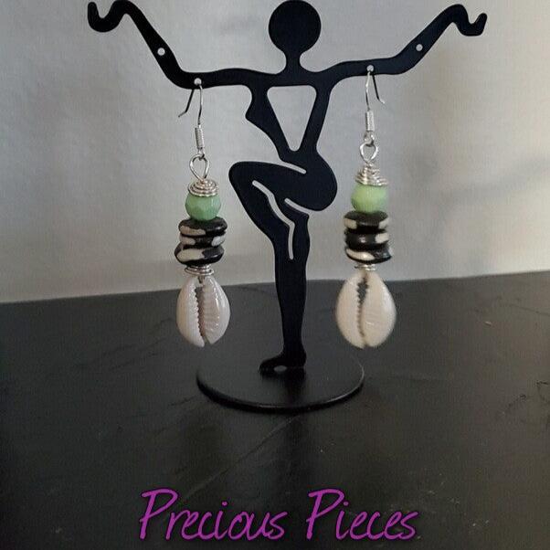 Cowrie Shell Earrings (Click picture for more colors)